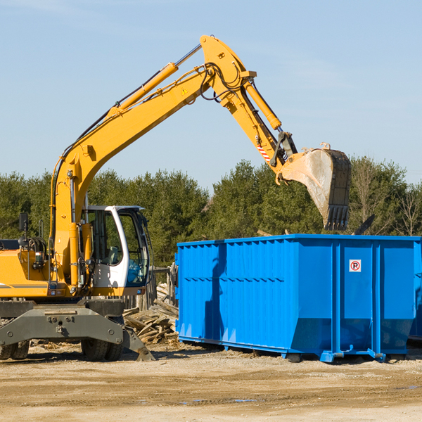 are there any restrictions on where a residential dumpster can be placed in Fairfield Illinois